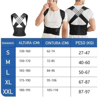Corrector de postura para mujeres y hombres